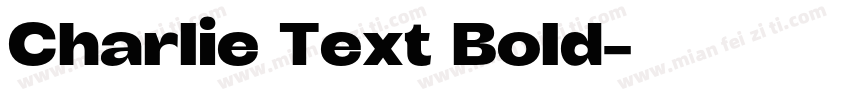 Charlie Text Bold字体转换